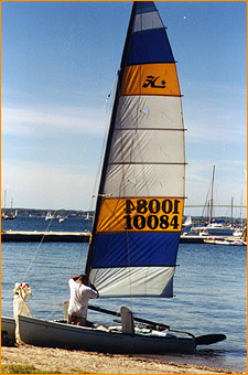 sailing in newport harbor