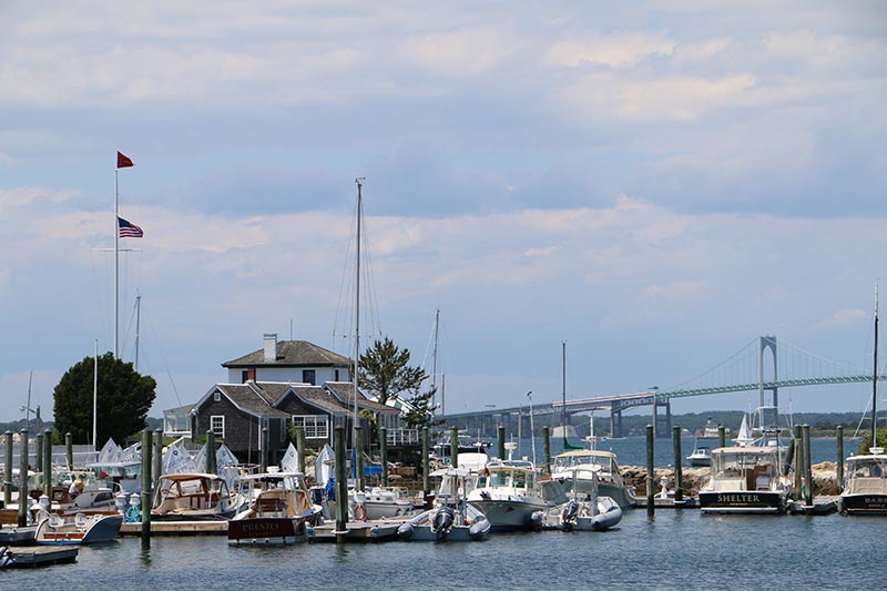 boats fill newport harbor