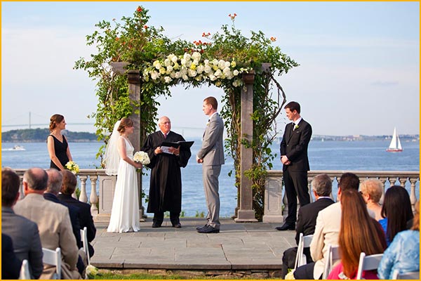 castle hill inn seaside outdoor weddings